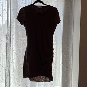 T-shirt material, brown dress, like new